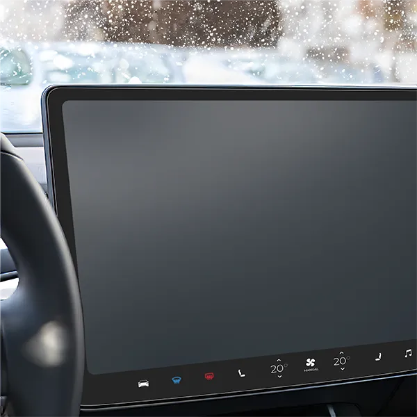2w1 Skjermbeskytter Tesla Model Y Juniper 2024 - 2025 │ Matt Anti-fingeravtrykk Film Grizz MatteScreen Image 7