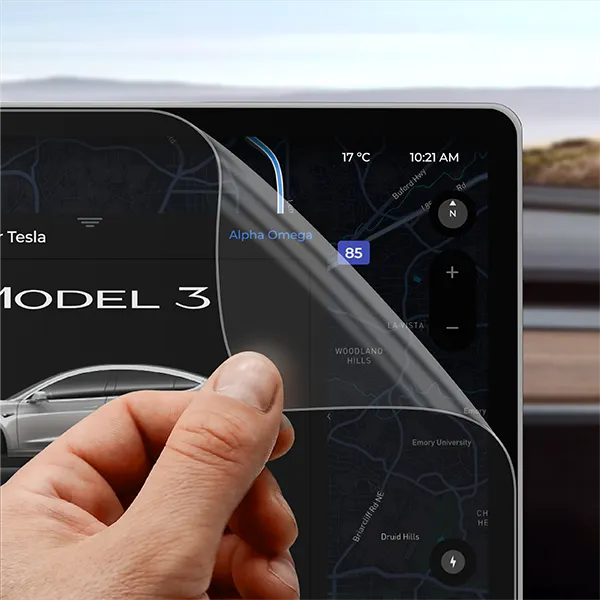 2w1 Skjermbeskytter Tesla Model Y Juniper 2025 -> │ Matt Anti-fingeravtrykk Film Grizz MatteScreen Image 6