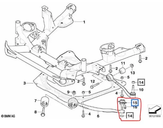 31126756491 BMW OE Baerekule 1 stk 