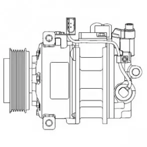AC kompressor DELPH VW T5 2009-2015 / VW Amarok I 2009 - 2020 – bilde 6