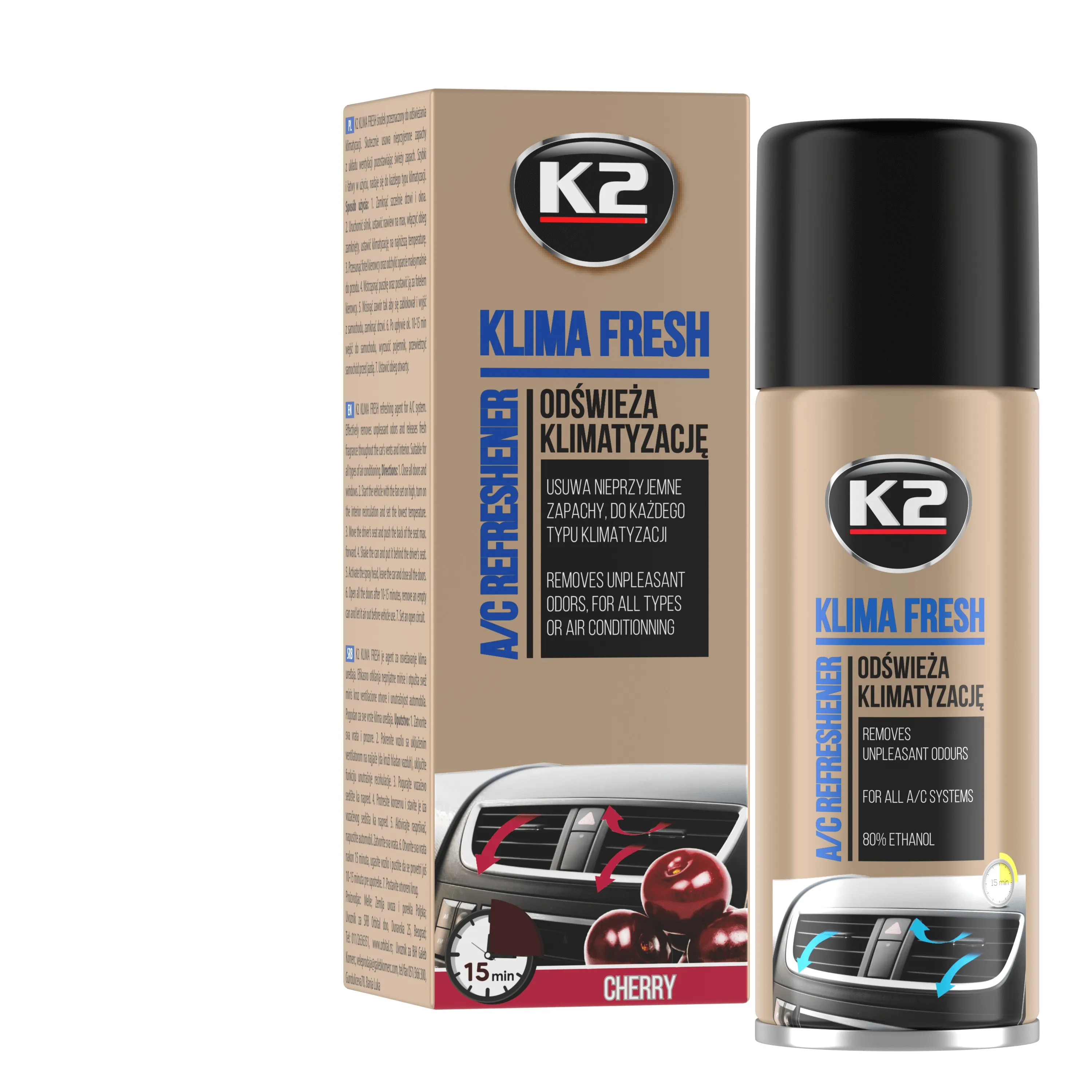 AC-rens K2 Klima Fresh Cherry - 150ml