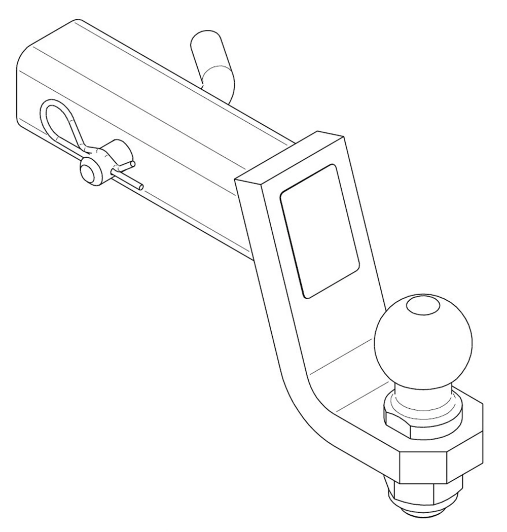 Adapter for amerikansk tilhengerfeste │ ZK-2 – med 34,5 mm senket kule og europeisk typegodkjenning Image 7