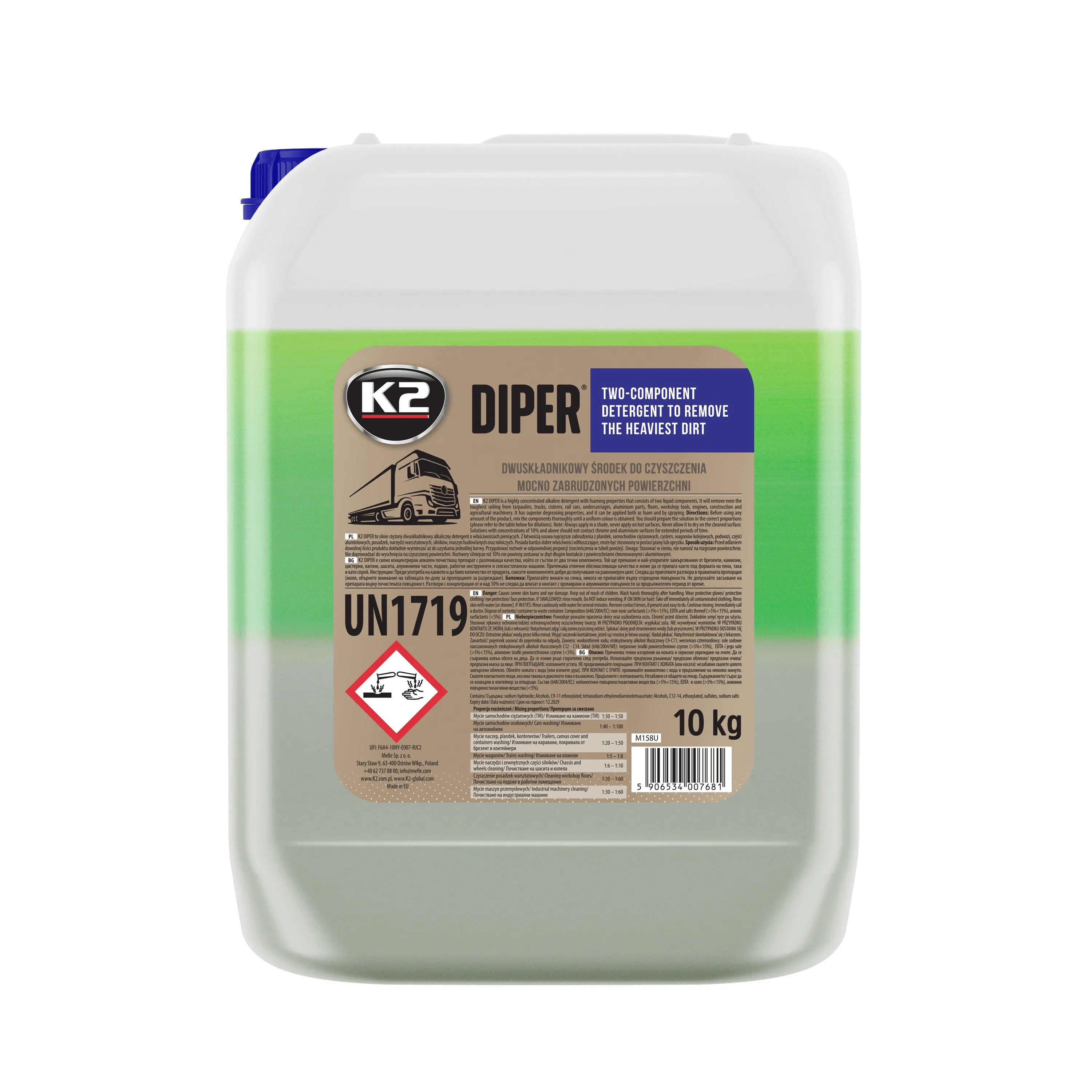 Aktivskum K2 Diper konsentrat - 10kg