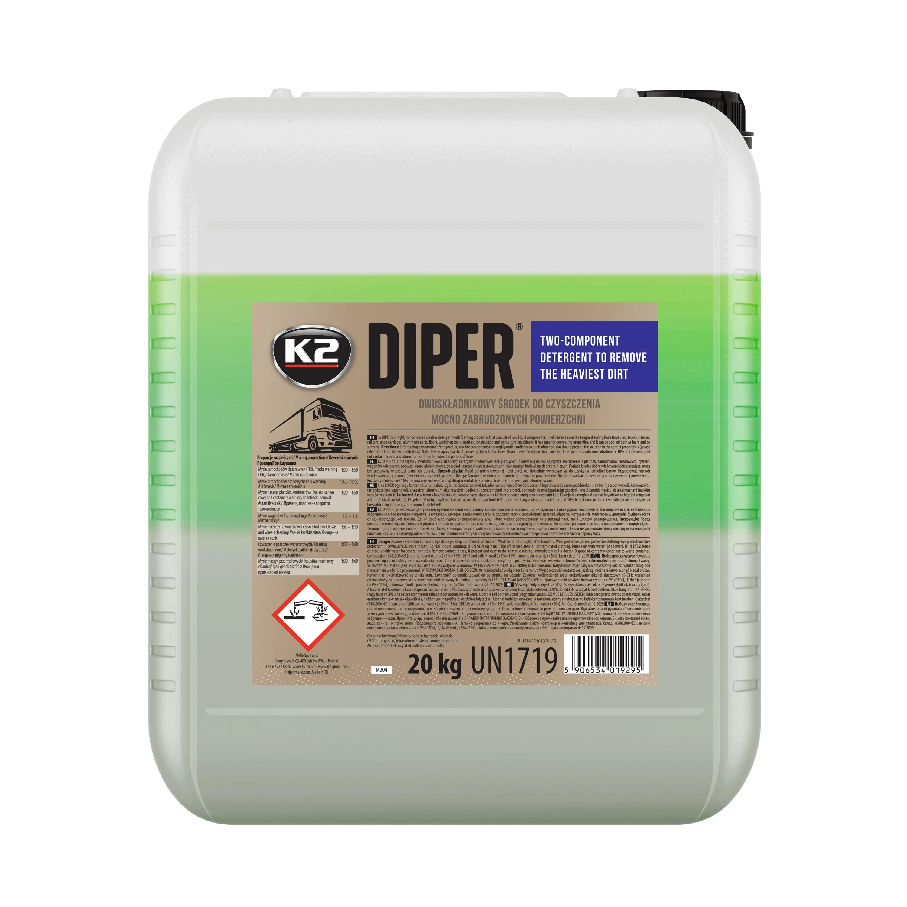Aktivskum K2 Diper konsentrat - 20kg