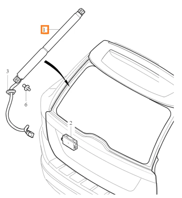 Aktuatorer elektrisk bakluke Volvo Genuine® XC60 2012-2017 │ venstre + høyre (sett)