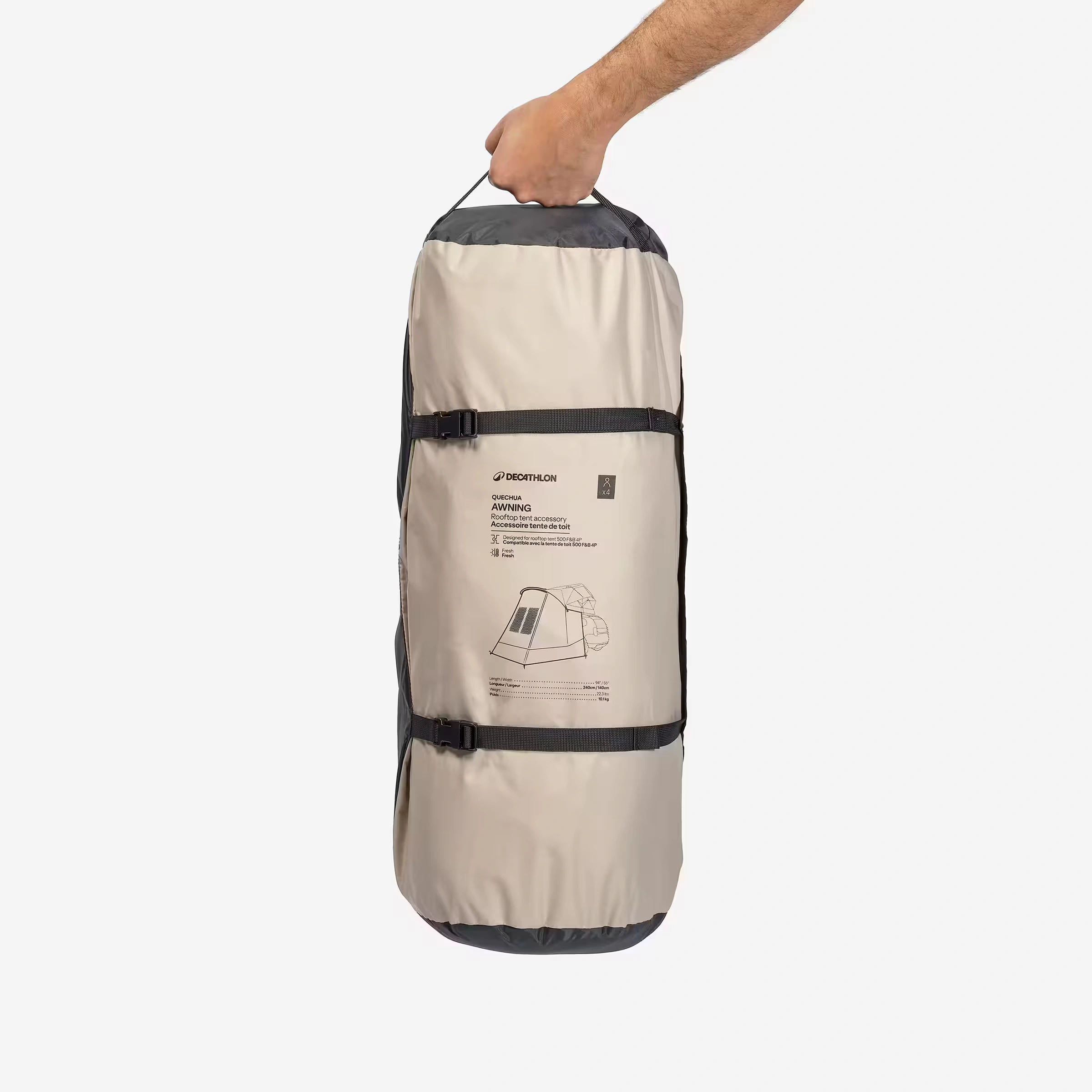 Anneks Quechua MH500 Family 4-personers │ Ekstra fortelt til taktelt – bilde 2