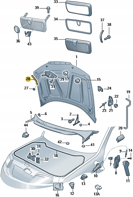 ÅPNINGSHÅNDTAK SKODA FABIA 2000-2008® – bilde 2