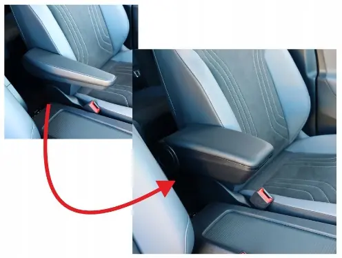 Armlene VW T5 / T6 / T7 / ID.Buzz │ Rati Armster OE for biler med monteringshull for armlene (Passer ikke for biler uten braketten i sete) – bilde 8