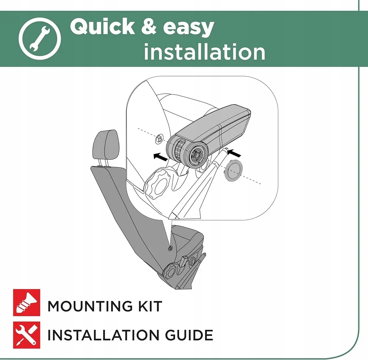 Armlene VW T5 / T6 / T7 / ID.Buzz │ Rati Armster OE for biler med monteringshull for armlene (Passer ikke for biler uten braketten i sete) – bilde 9