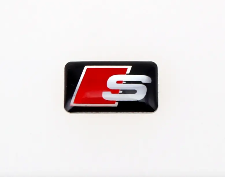 Audi S LINE 3D felg ratt emblem A2 A3 A4 A5 A6 A7 A8 RS4 RS6 17x9mm Image 3