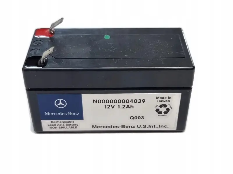 Auxiliary Battery Mercedes-Benz 12V 1.2Ah – Hjelpebatteri Original