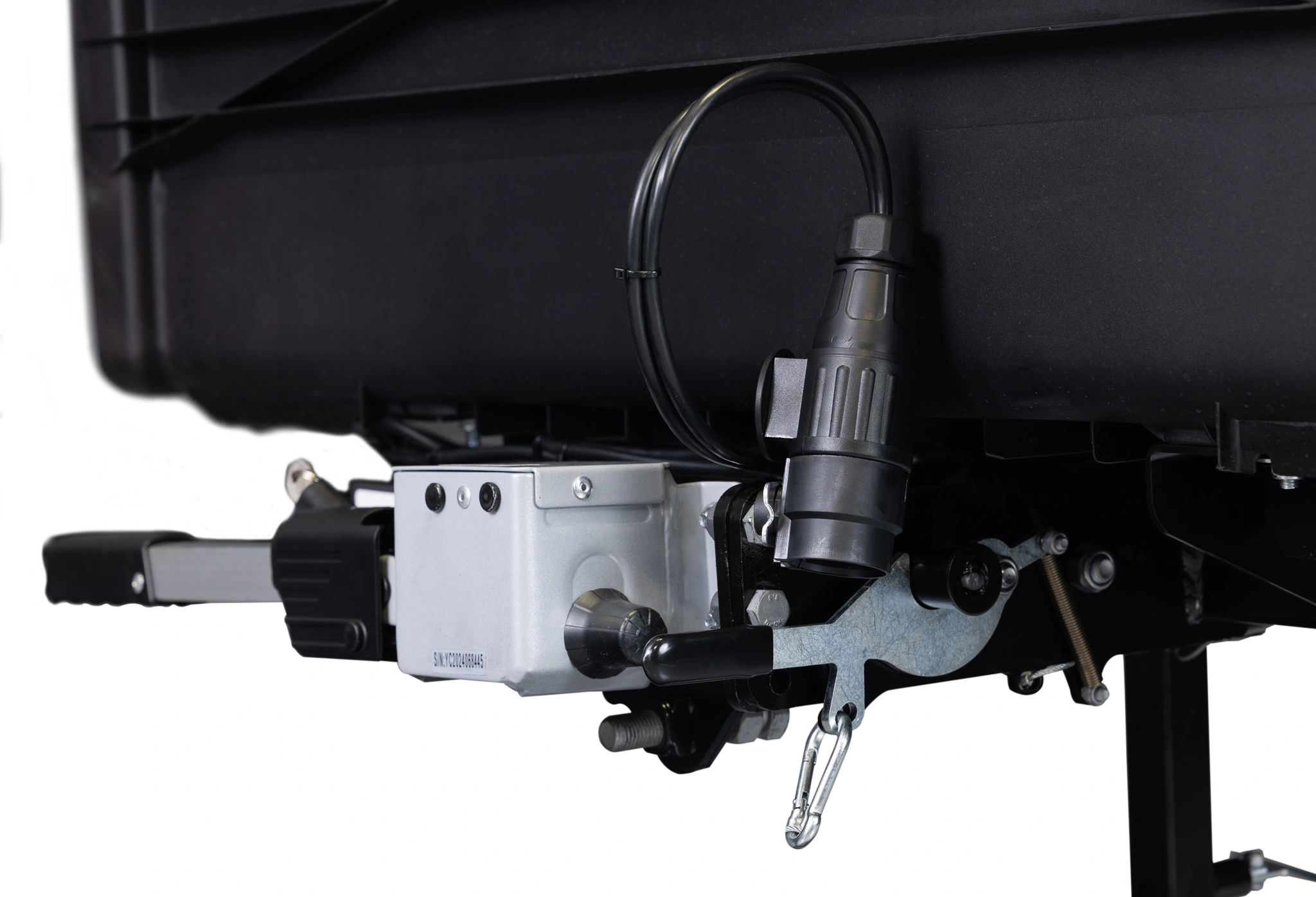 Bagasjeboks for tilhengerfeste TowBox Camper Life Long Black │ med kjøkkenmøbelsett - Lasteboks 400 Liter Image 10