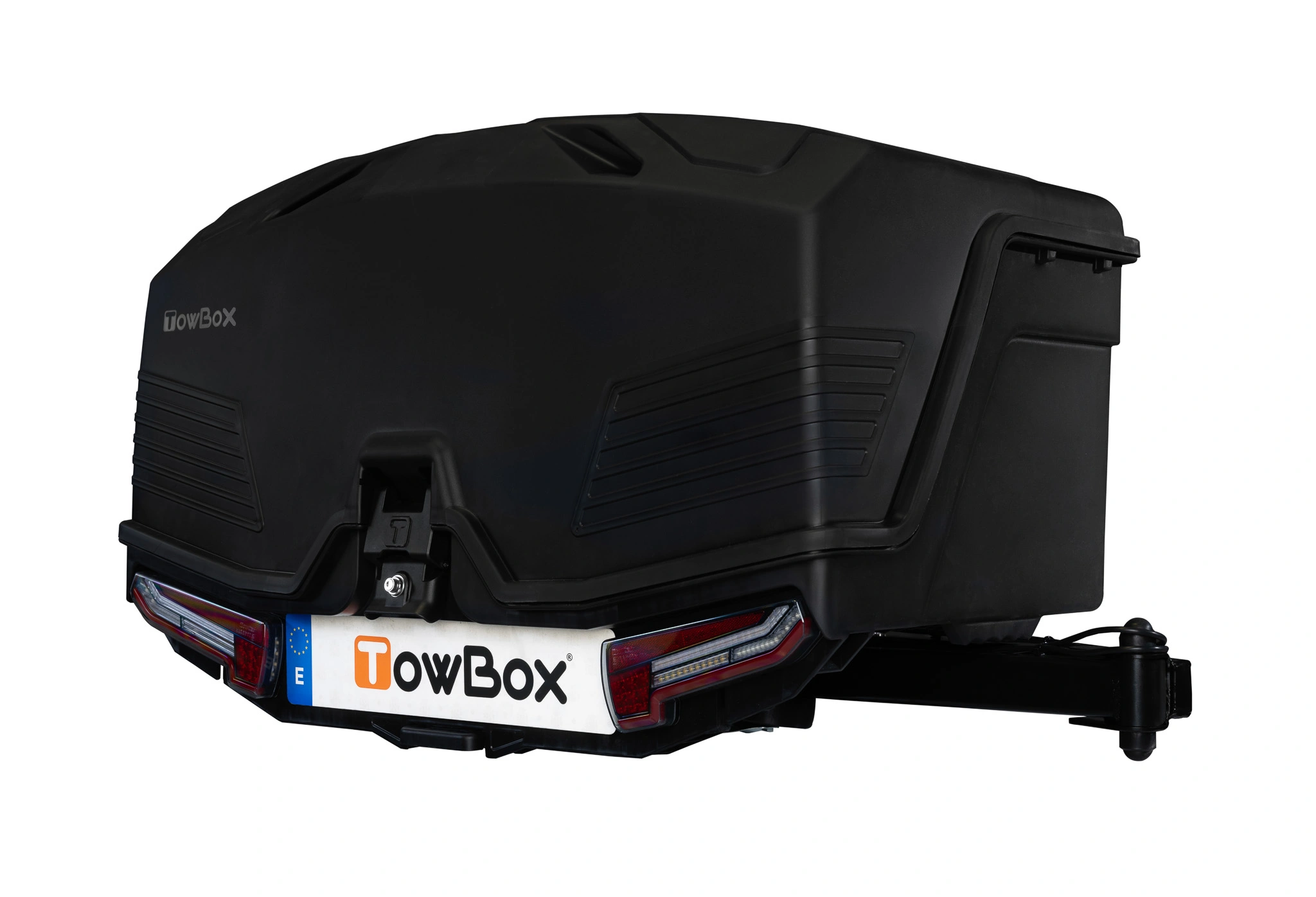 Bagasjeboks for tilhengerfeste TowBox Camper Life Long Black │ med kjøkkenmøbelsett - Lasteboks 400 Liter Image 12
