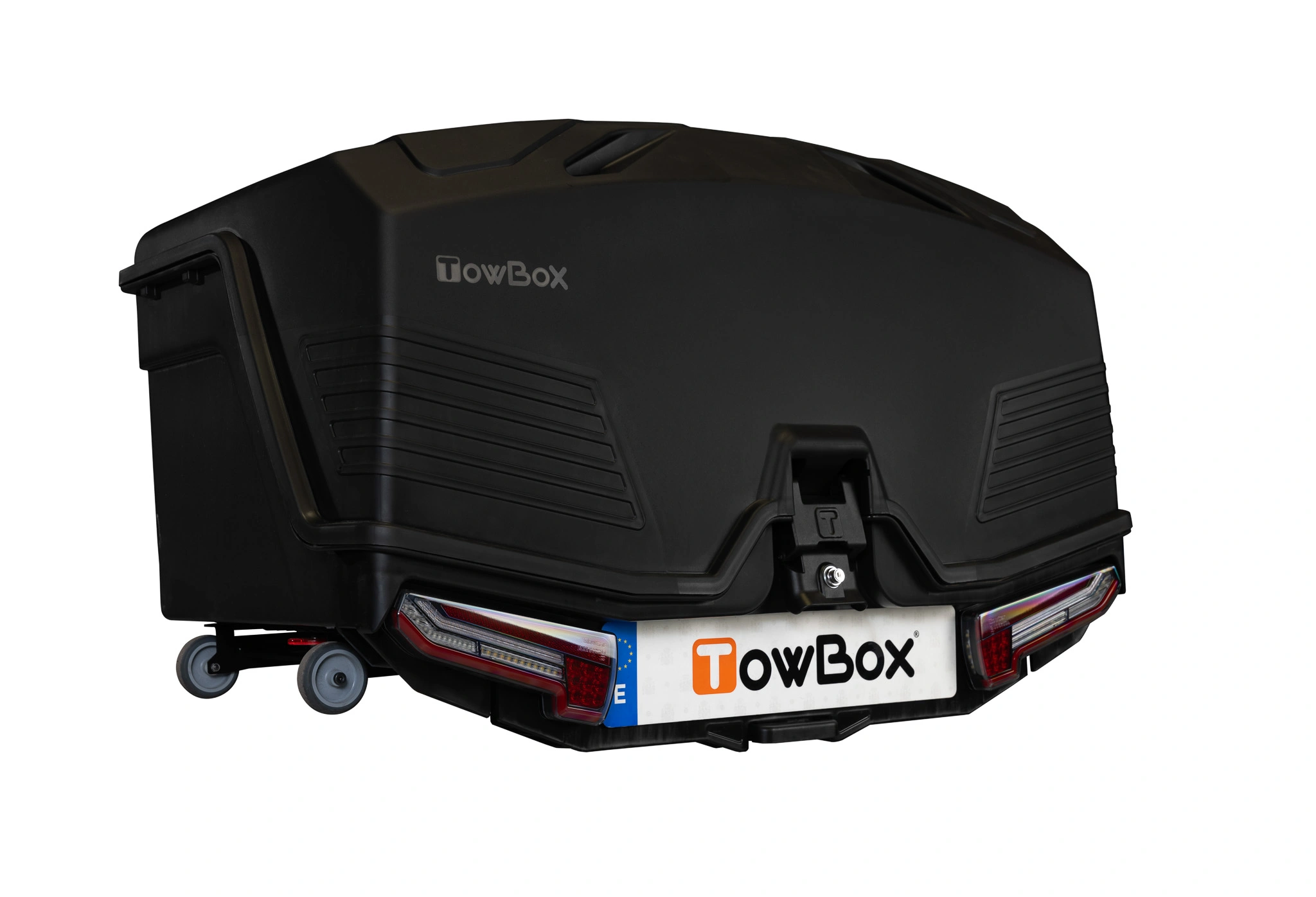 Bagasjeboks for tilhengerfeste TowBox Camper Life Long Black │ med kjøkkenmøbelsett - Lasteboks 400 Liter Image 15