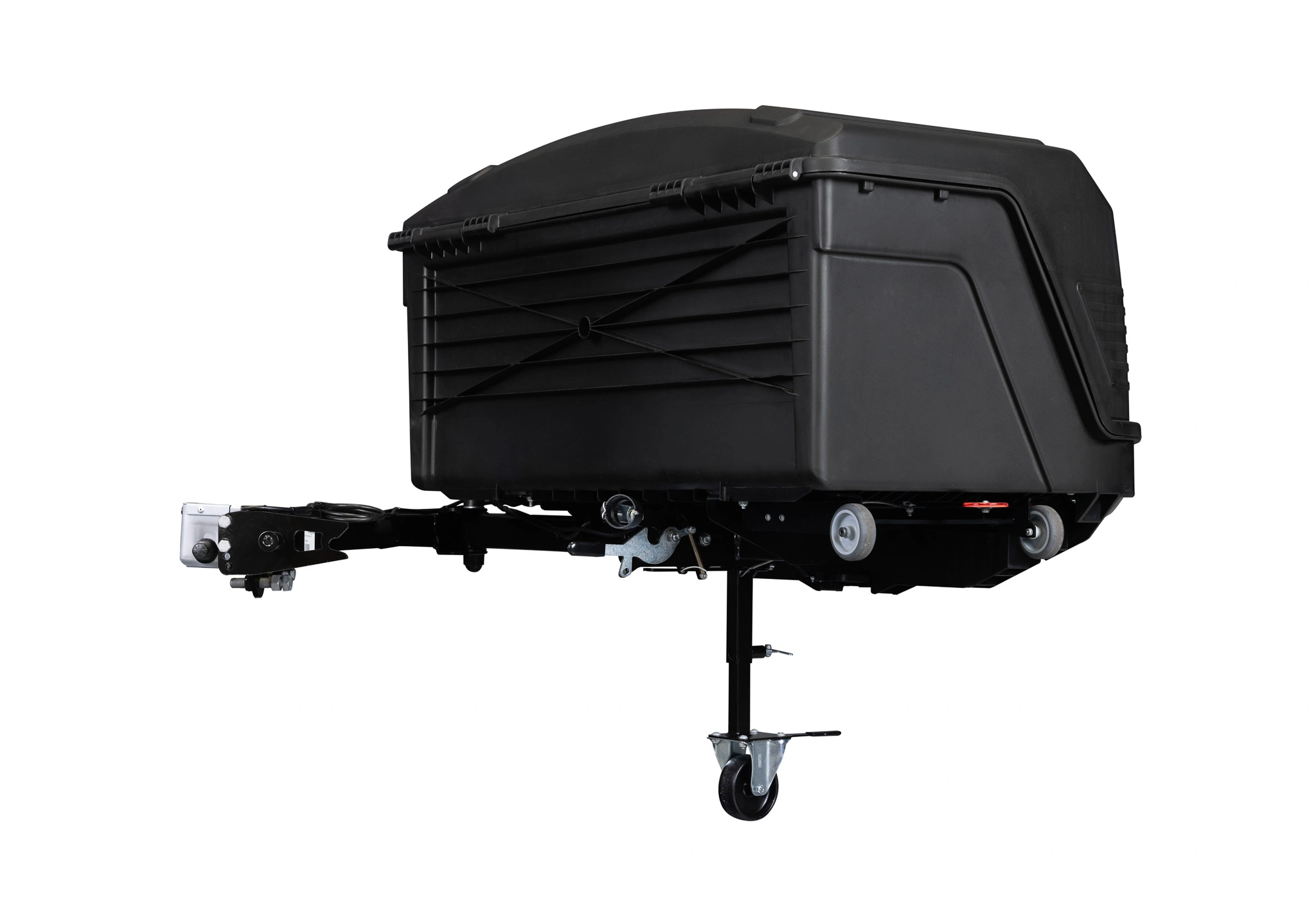 Bagasjeboks for tilhengerfeste TowBox Camper Life Long Black │ med kjøkkenmøbelsett - Lasteboks 400 Liter Image 4