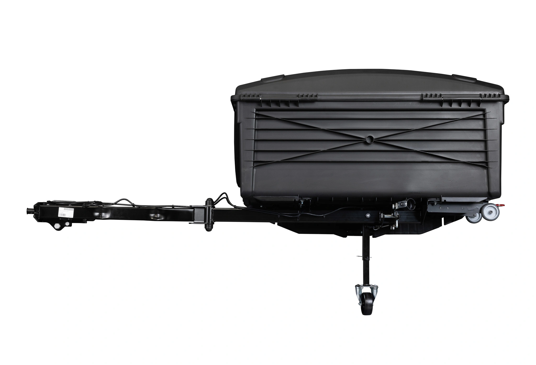 Bagasjeboks for tilhengerfeste TowBox Camper Life Long Black │ med kjøkkenmøbelsett - Lasteboks 400 Liter Image 6