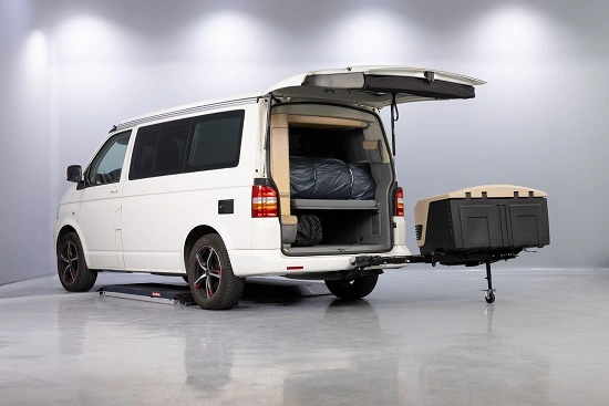 Bagasjeboks for tilhengerfeste TowBox Camper V3. Long Camel │ Lasteboks 400 Liter Image 10