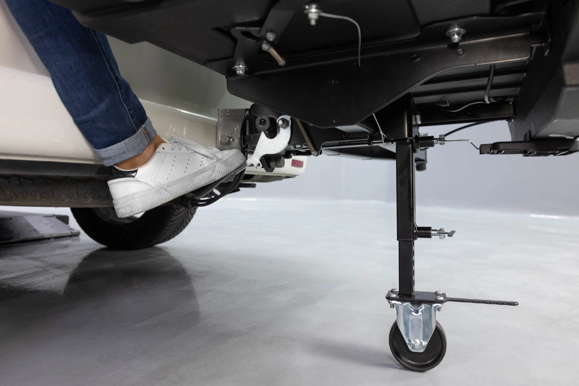 Bagasjeboks for tilhengerfeste TowBox Camper V3. Long Camel │ Lasteboks 400 Liter Image 14