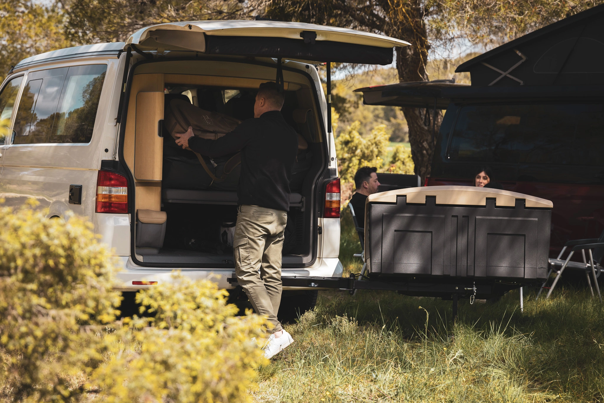 Bagasjeboks for tilhengerfeste TowBox Camper V3. Long Camel │ Lasteboks 400 Liter Image 16