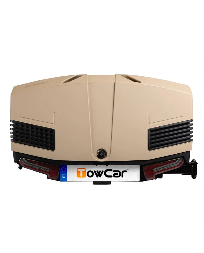 Bagasjeboks for tilhengerfeste TowBox Camper V3. Long Camel │ Lasteboks 400 Liter Image 2