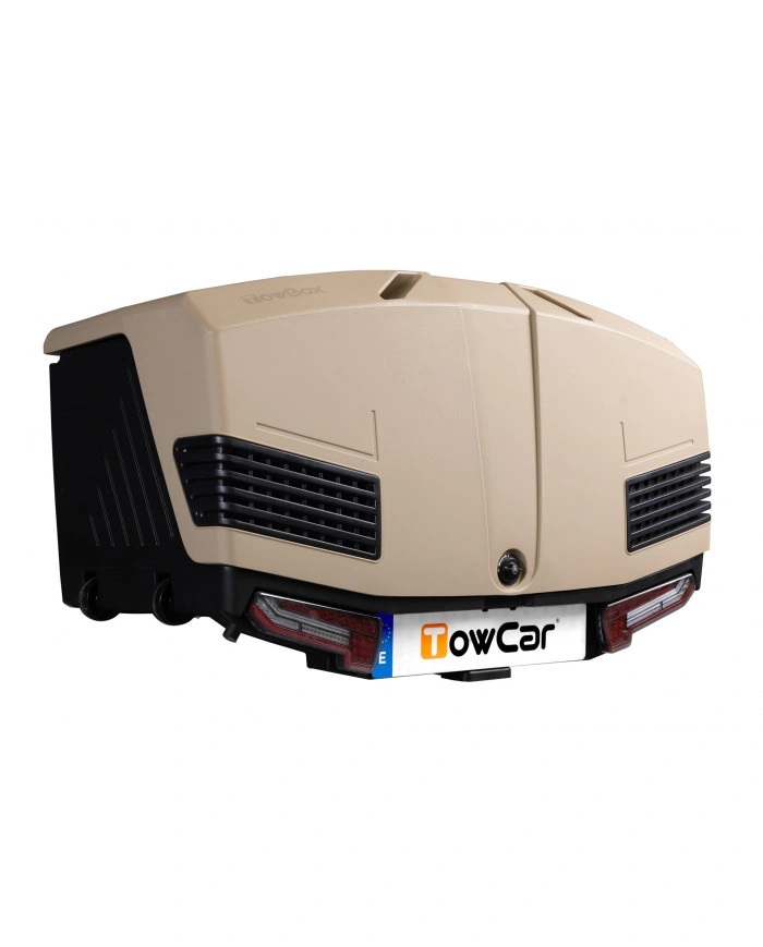 Bagasjeboks for tilhengerfeste TowBox Camper V3. Long Camel │ Lasteboks 400 Liter Image 3