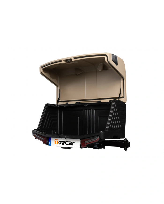 Bagasjeboks for tilhengerfeste TowBox Camper V3. Long Camel │ Lasteboks 400 Liter Image 5