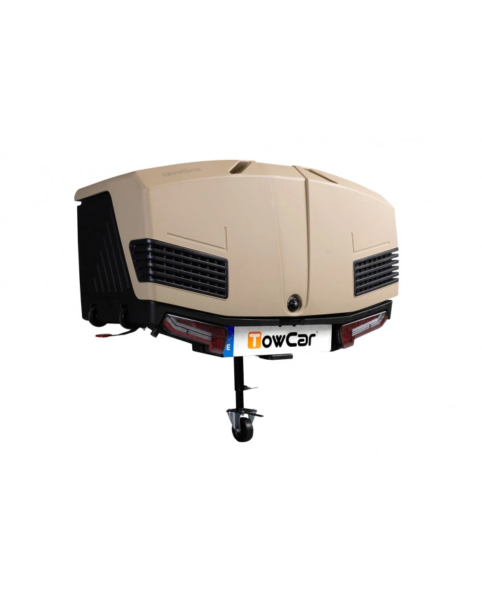 Bagasjeboks for tilhengerfeste TowBox Camper V3. Long Camel │ Lasteboks 400 Liter Image 7