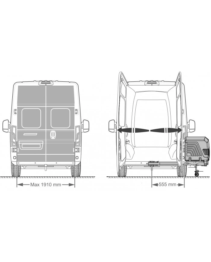 Bagasjeboks for tilhengerfeste TowBox Camper V3. Long Camel │ Lasteboks 400 Liter Image 9
