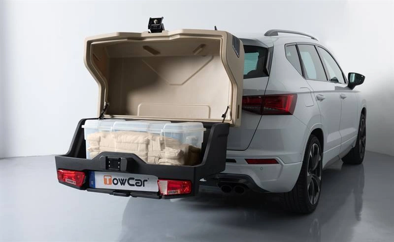 Bagasjeboks for tilhengerfeste TowBox EVO Camel │ Lasteboks 305 Liter – bilde 7