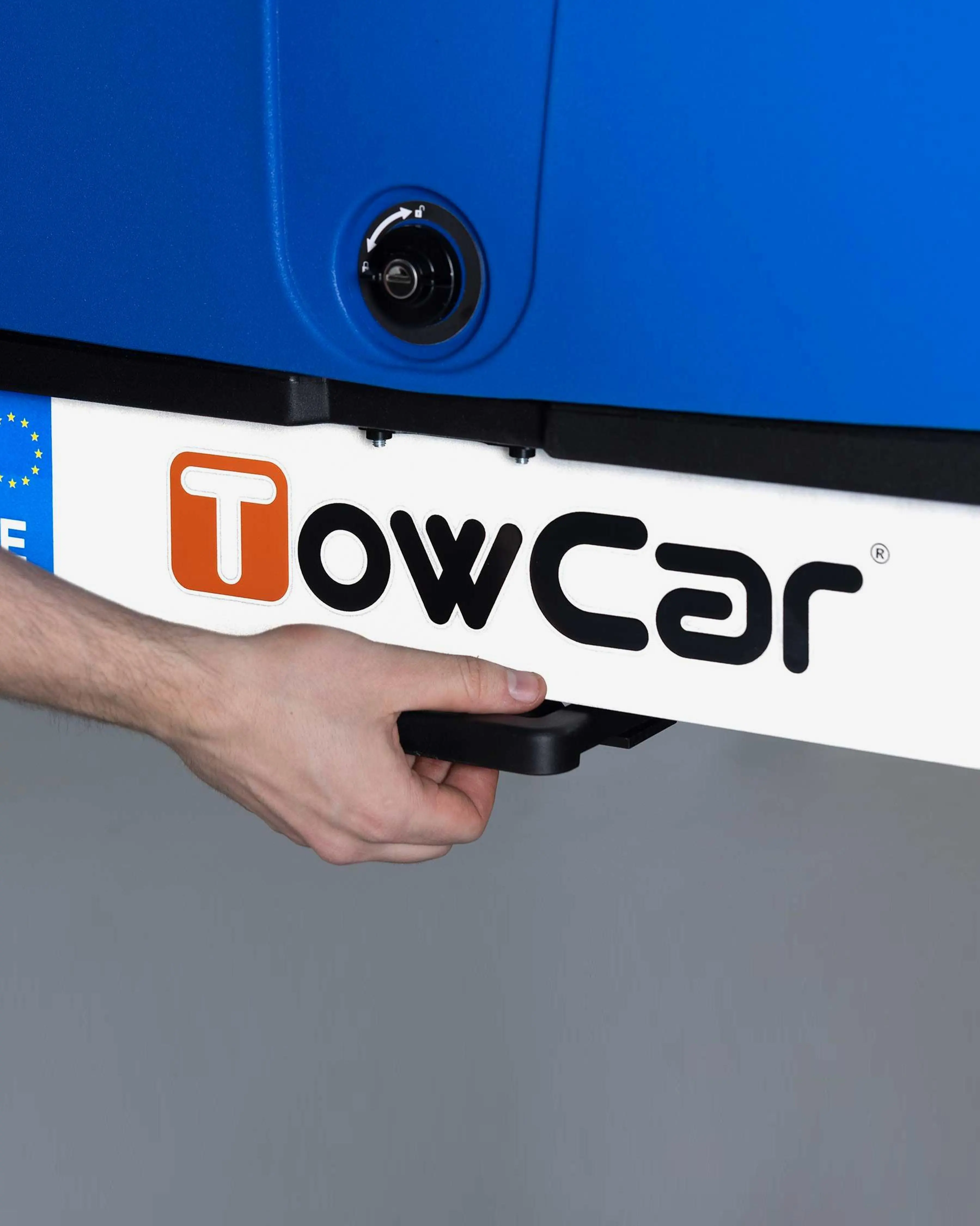 Bagasjeboks for tilhengerfeste TowBox EVO Marine Blue │ Lasteboks 305 Liter – bilde 7