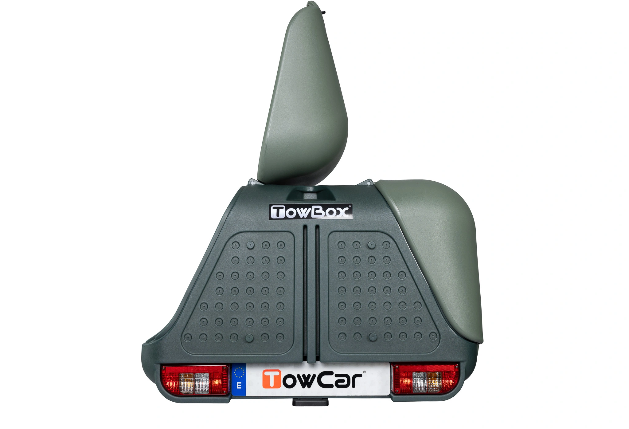 Bagasjeboks for tilhengerfeste TowBox V2 Green │ Lasteboks 390 Liter – bilde 6