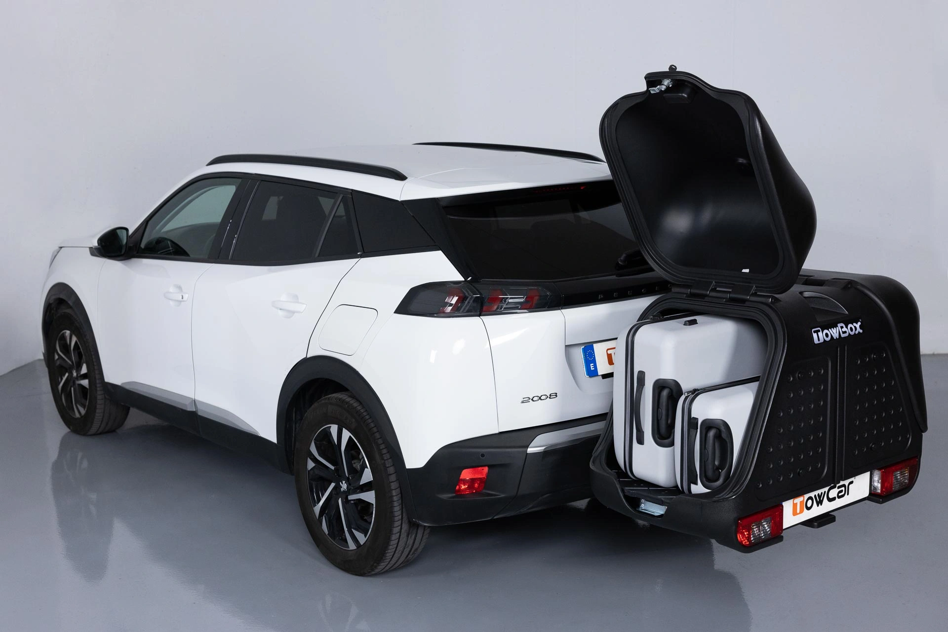 Bagasjeboks for tilhengerfeste TowBox V2 Urban Black │ Lasteboks 390 Liter – bilde 15