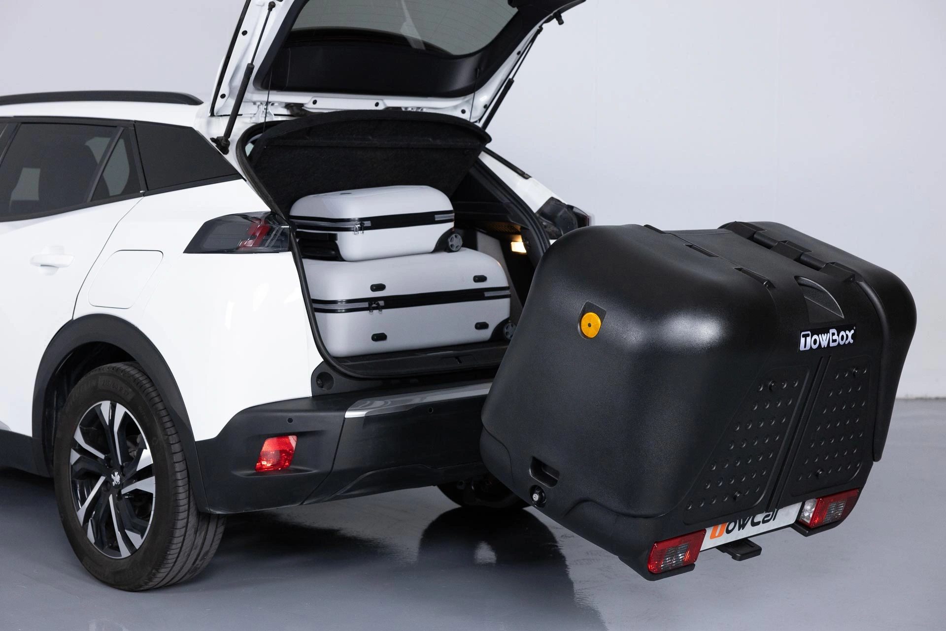 Bagasjeboks for tilhengerfeste TowBox V2 Urban Black │ Lasteboks 390 Liter – bilde 16