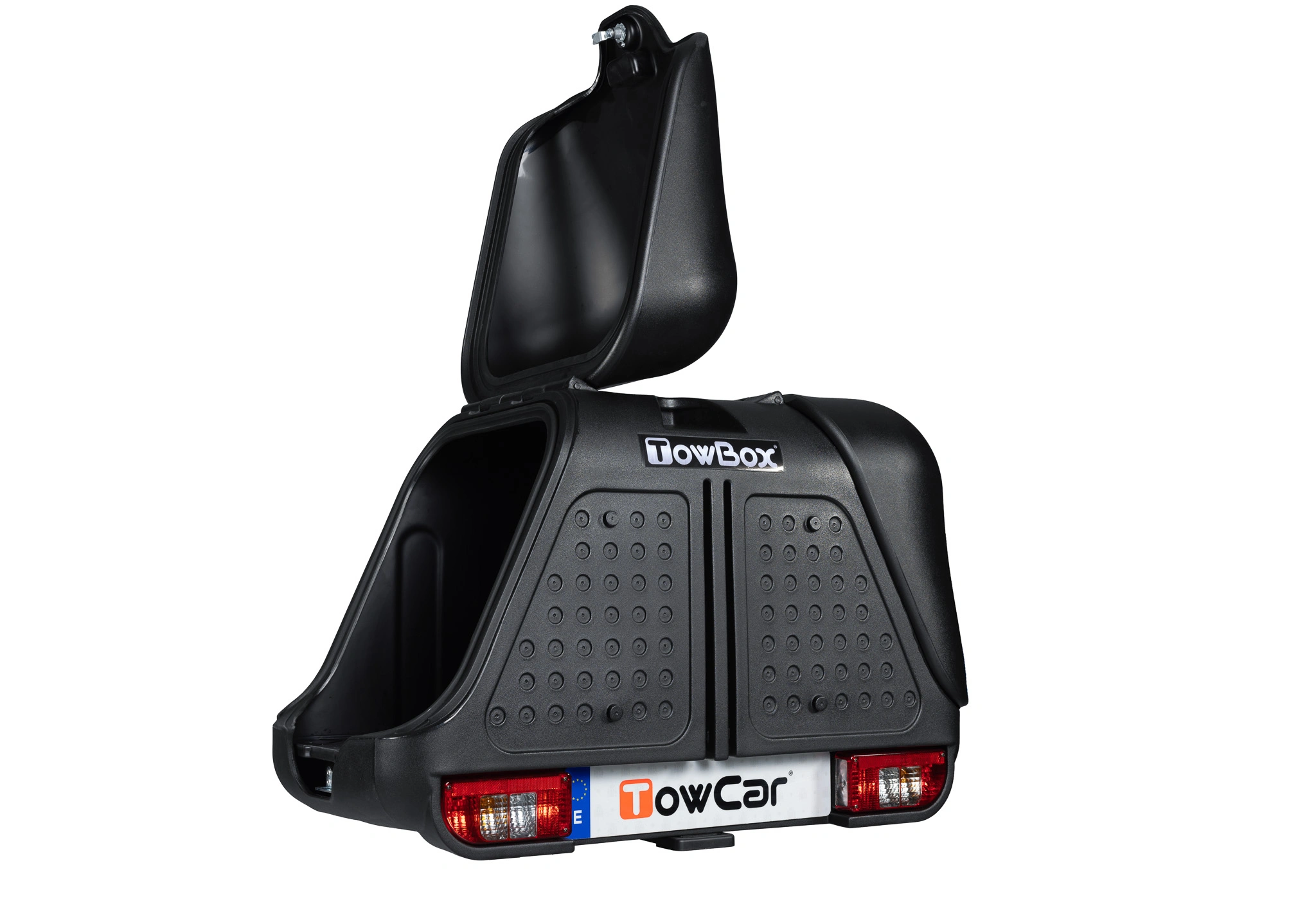 Bagasjeboks for tilhengerfeste TowBox V2 Urban Black │ Lasteboks 390 Liter – bilde 6