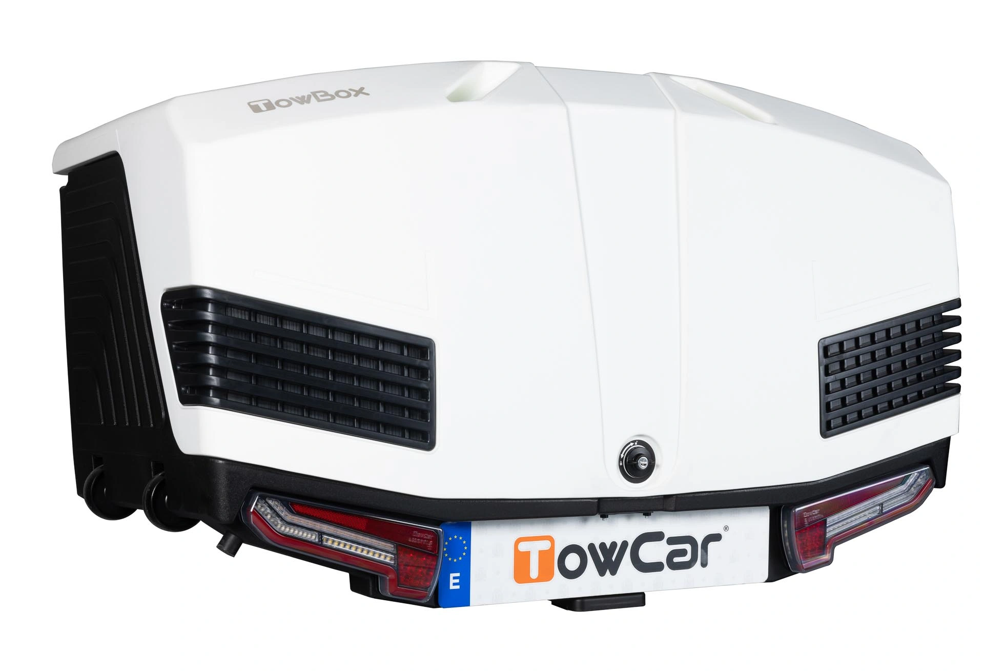 Bagasjeboks for tilhengerfeste TowBox V3 Arctic White │ Lasteboks 400 Liter – bilde 2