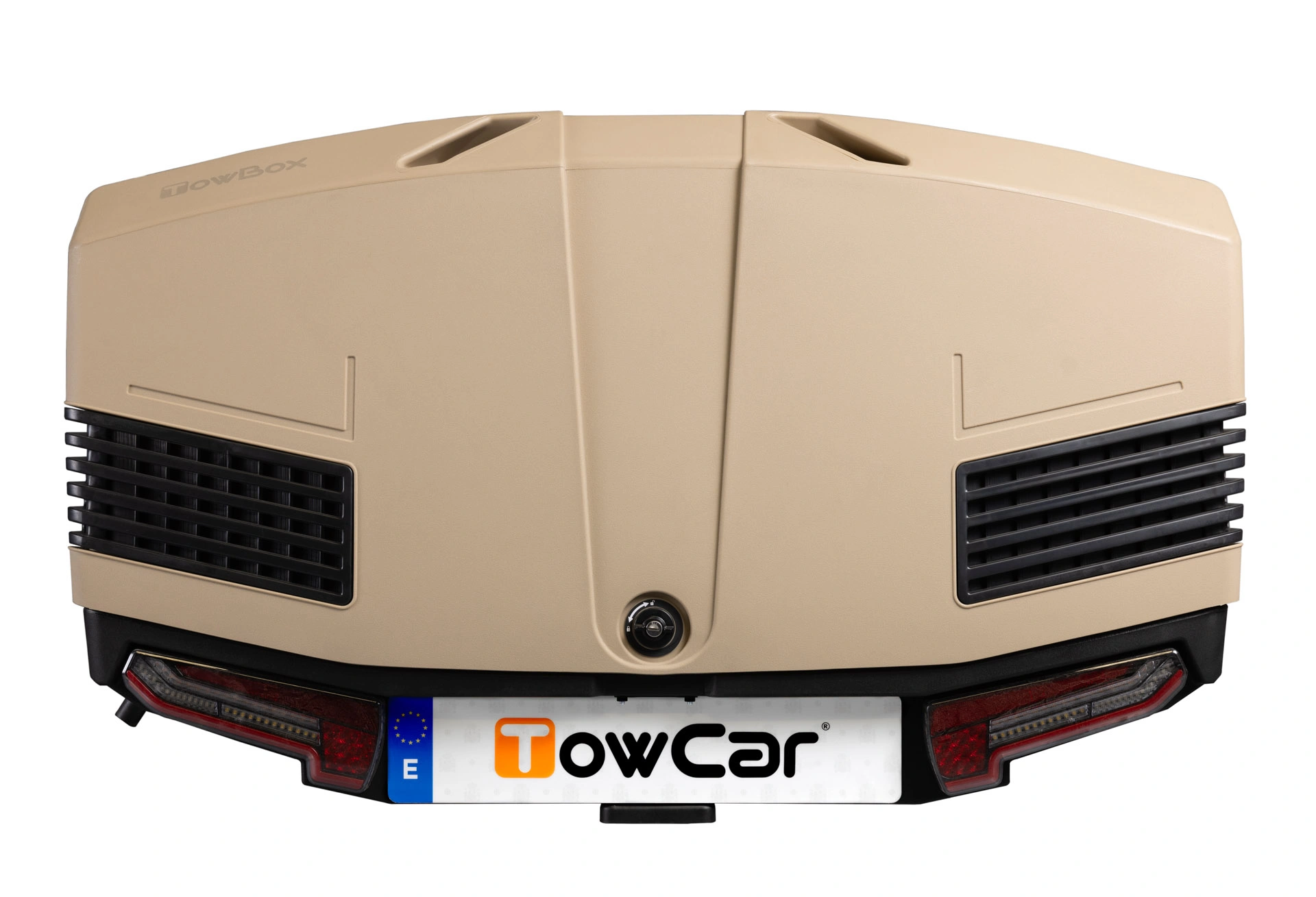 Bagasjeboks for tilhengerfeste TowBox V3 Camel │ Lasteboks 400 Liter – bilde 2