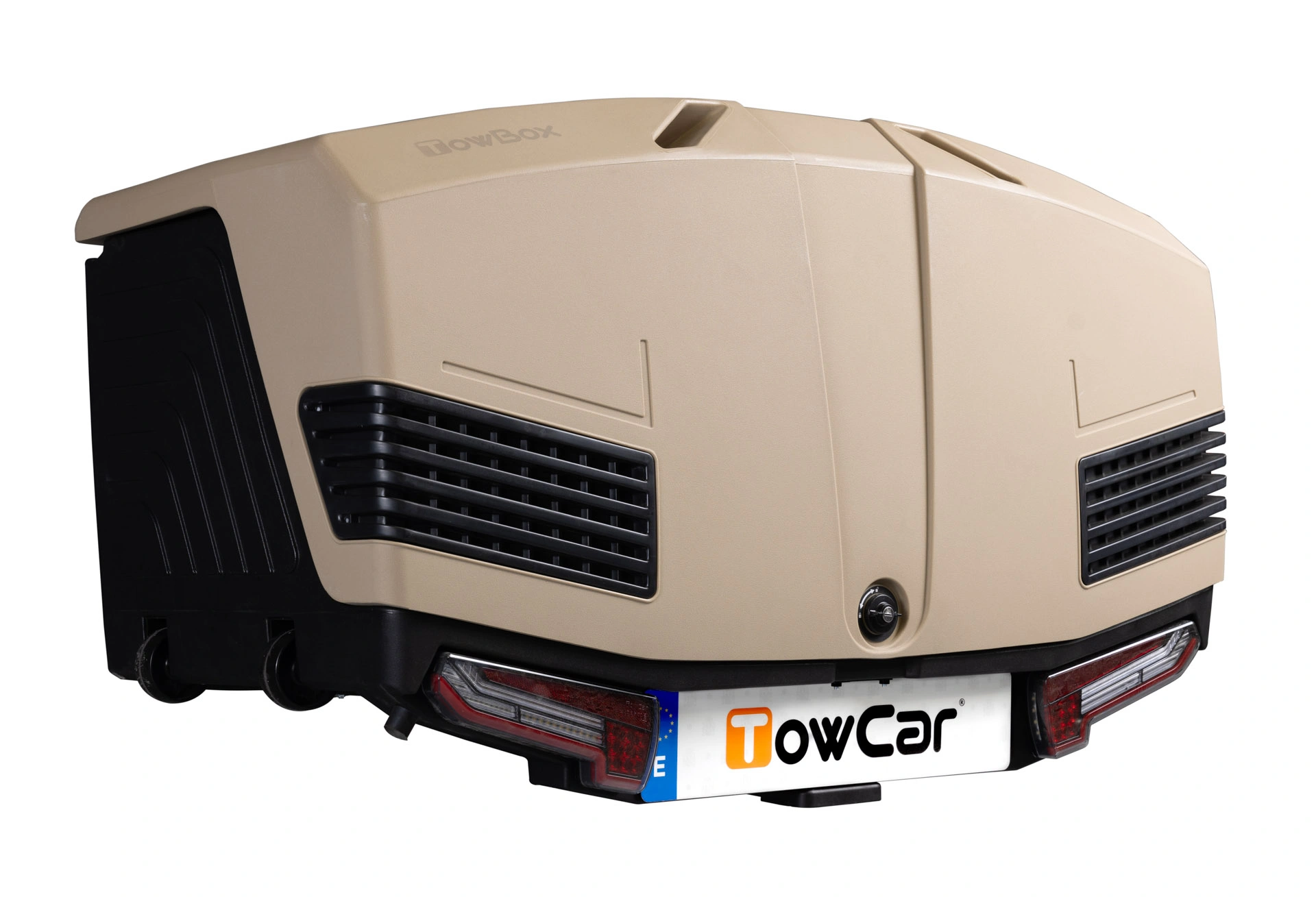 Bagasjeboks for tilhengerfeste TowBox V3 Camel │ Lasteboks 400 Liter – bilde 3