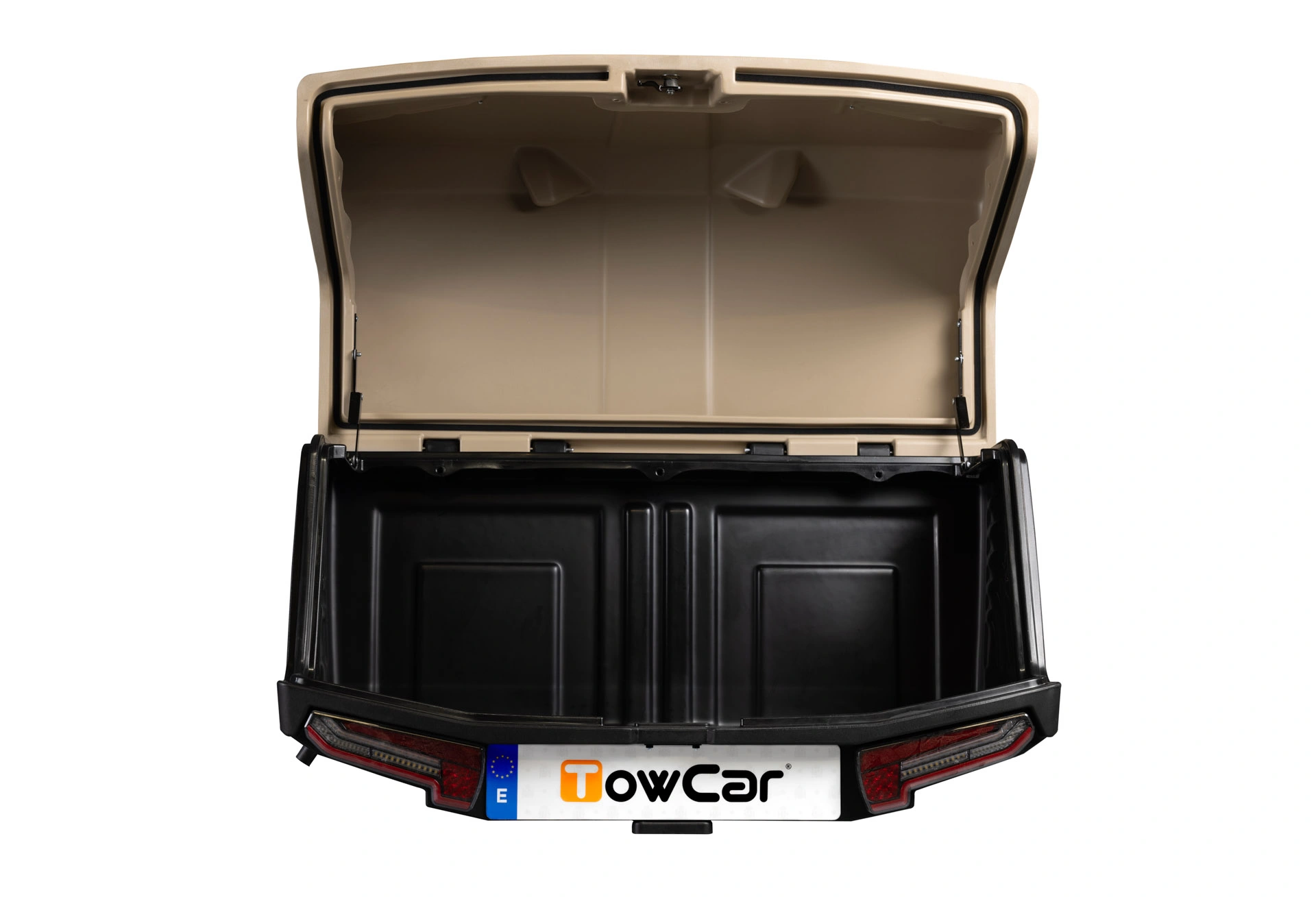 Bagasjeboks for tilhengerfeste TowBox V3 Camel │ Lasteboks 400 Liter – bilde 4