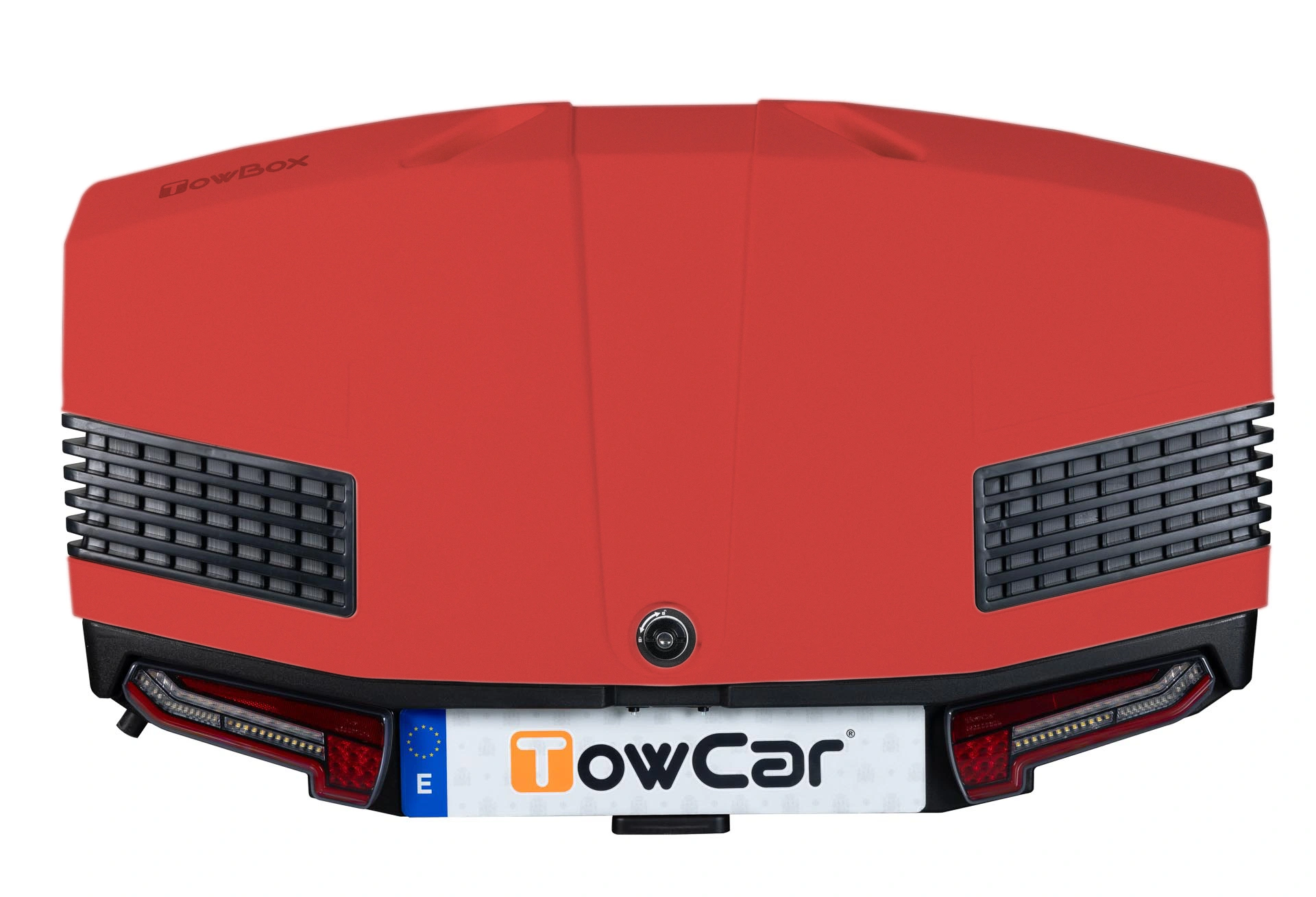 Bagasjeboks for tilhengerfeste TowBox V3 Emotion Red │ Lasteboks 400 Liter