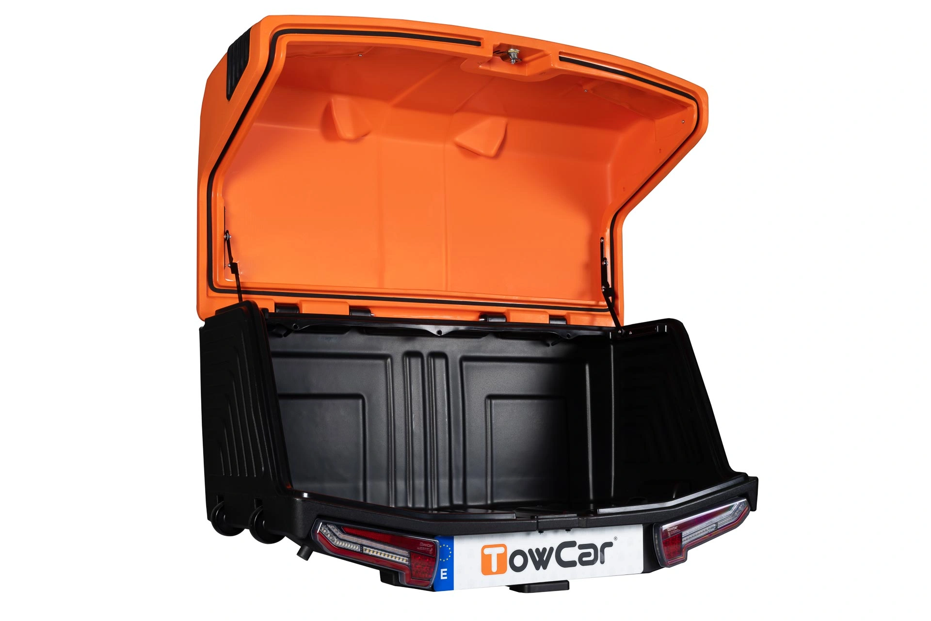 Bagasjeboks for tilhengerfeste TowBox V3 Sport Orange │ Lasteboks 400 Liter – bilde 11