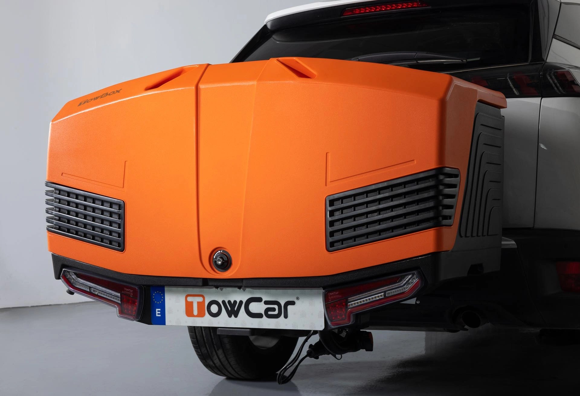 Bagasjeboks for tilhengerfeste TowBox V3 Sport Orange │ Lasteboks 400 Liter – bilde 13
