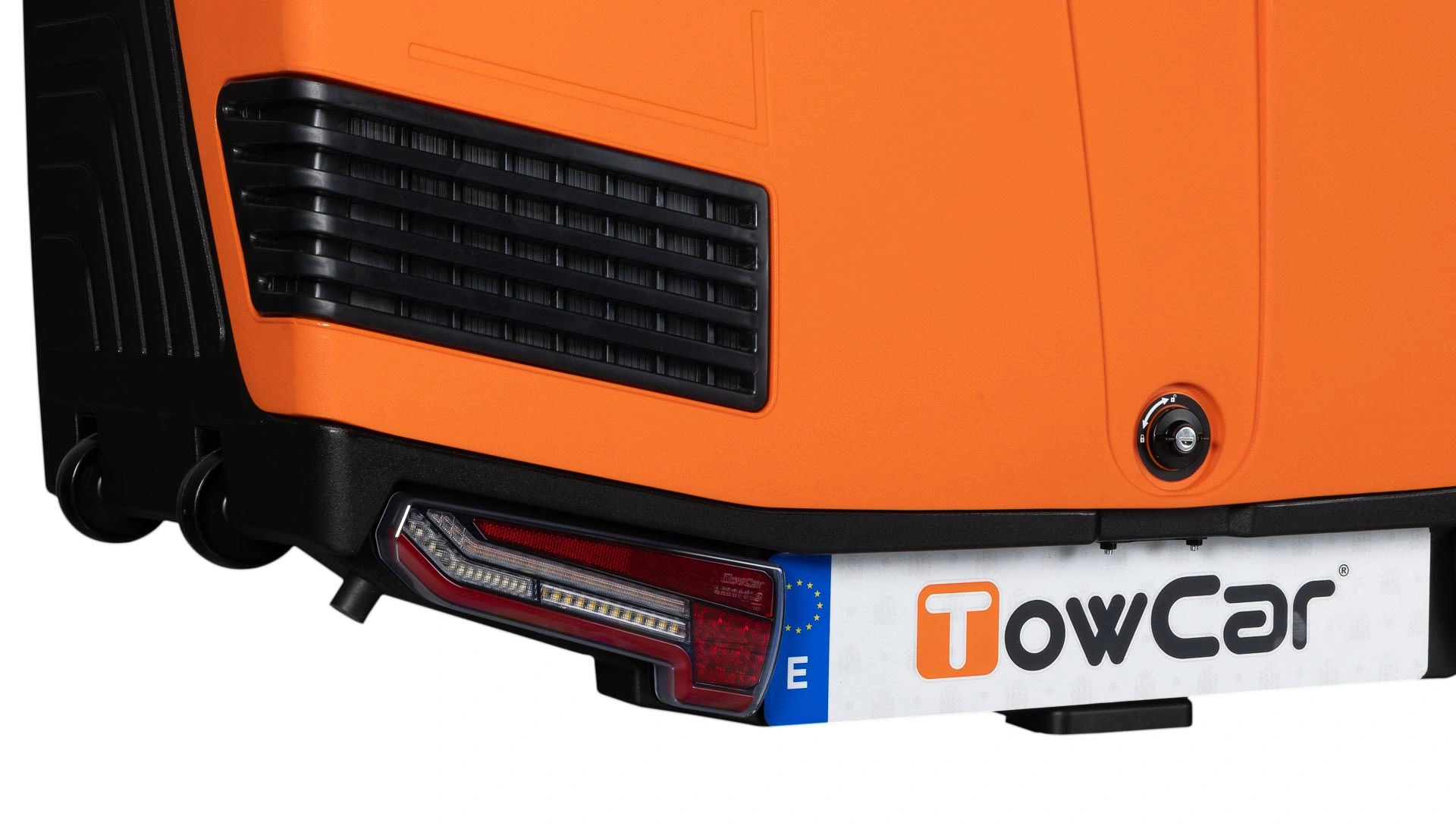 Bagasjeboks for tilhengerfeste TowBox V3 Sport Orange │ Lasteboks 400 Liter – bilde 3