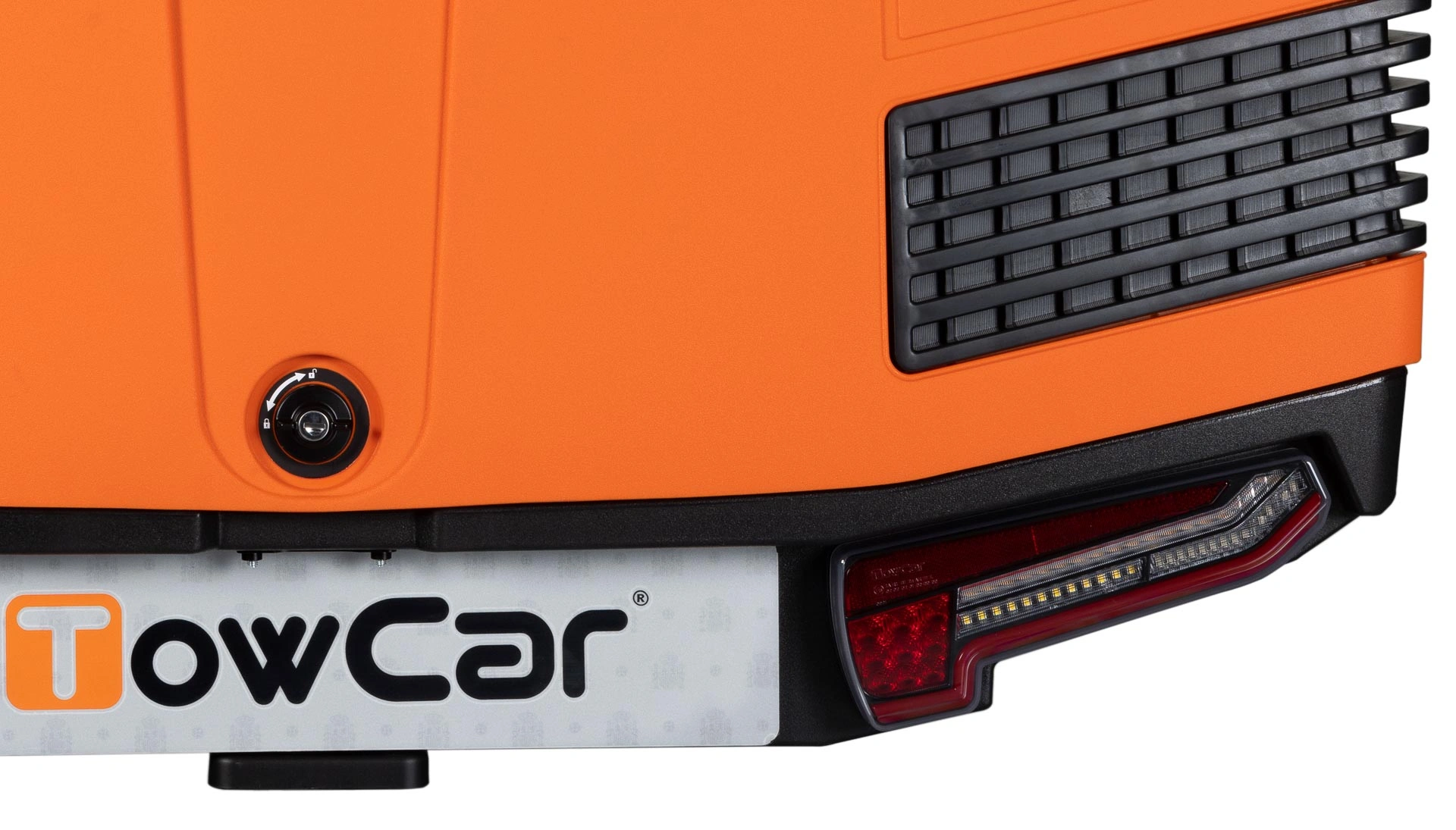 Bagasjeboks for tilhengerfeste TowBox V3 Sport Orange │ Lasteboks 400 Liter – bilde 4