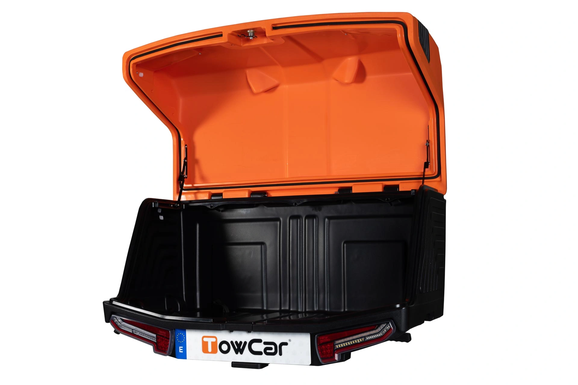 Bagasjeboks for tilhengerfeste TowBox V3 Sport Orange │ Lasteboks 400 Liter – bilde 6