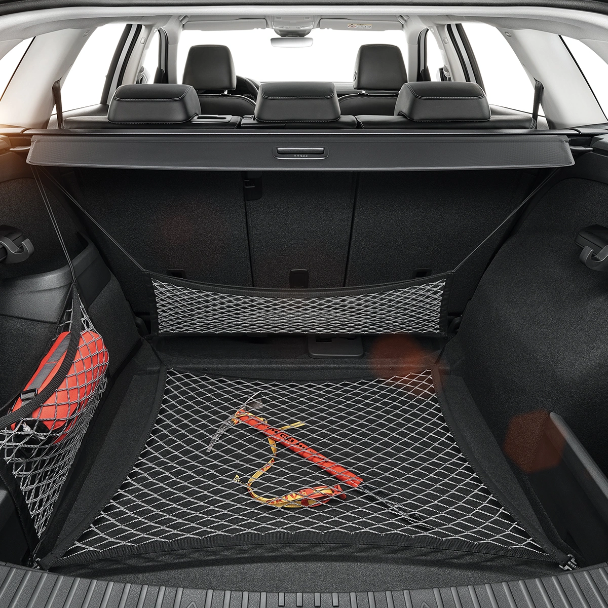 Bagasjenett for bagasjerom Skoda Kodiaq 2017–2024 – Sort OE | Bagasjenettsystem - Genuine®