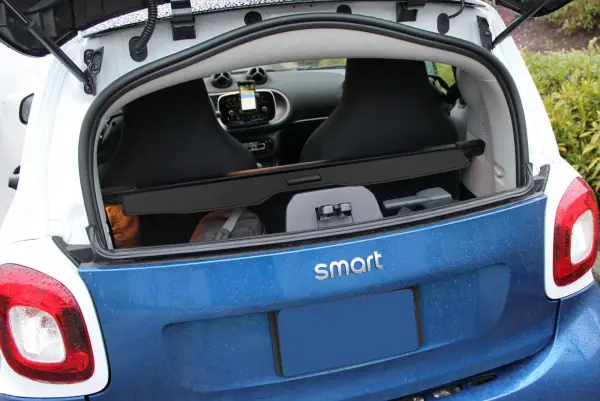 Bagasjerom rollon Smart Fortwo 2016-> │ Uttrekkbart bagasjeromstrekk – bilde 2