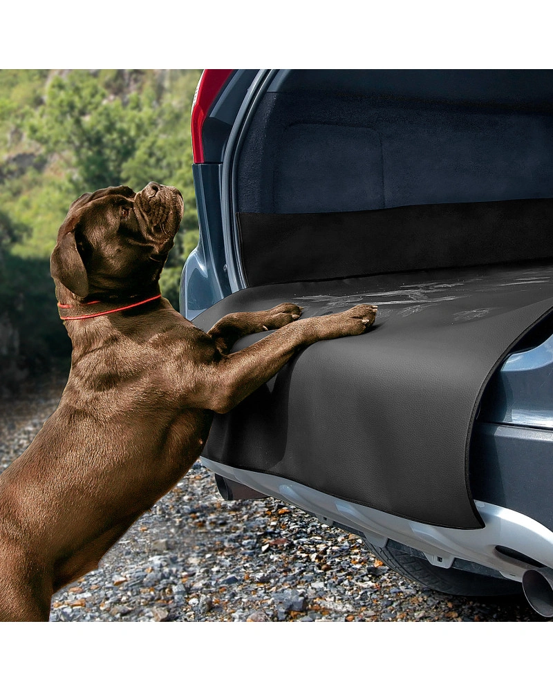 Bagasjeromsbeskytter til hund DEX strl. XL | Svart - Vanntett Poliester + PVC - 137 cm x 106 cm – bilde 2