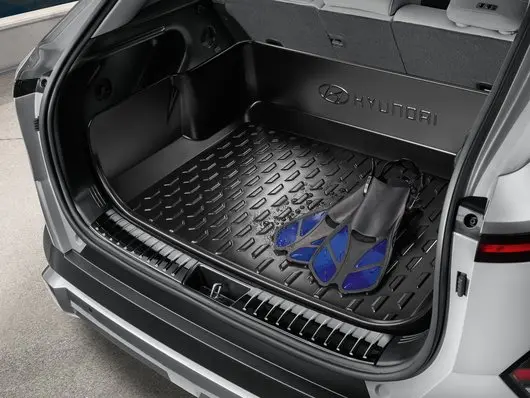 Bagasjeromsinnlegg Hyundai Kona Electric II 2022 -> │ Genuine Trunk Tray