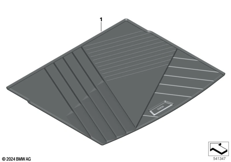 Bagasjeromsmatte BMW X3 (G45) 2024 -> │ Genuine® Boot Liner – bilde 2