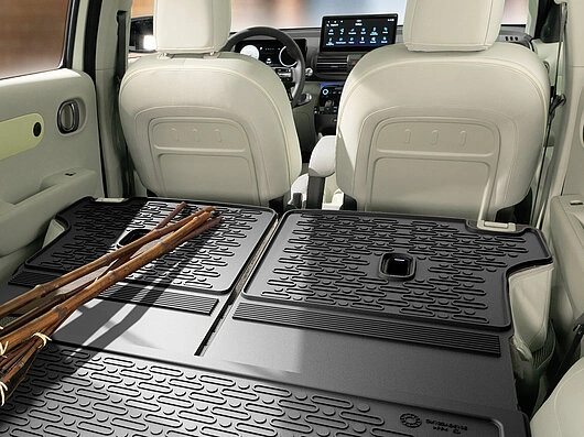 Bagasjeromsmatte forlengelse Hyundai Inster 2025 -> │ Genuine® Trunk liner extension Image 1